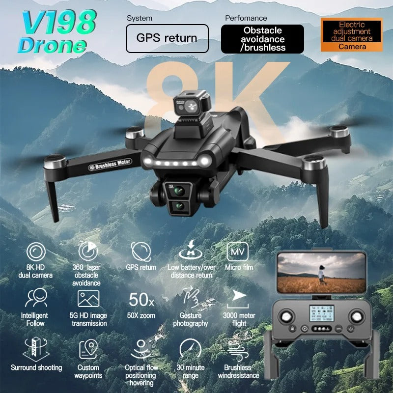 Xiaomi V198GPS Drone Professional HD Camera Mini Drone