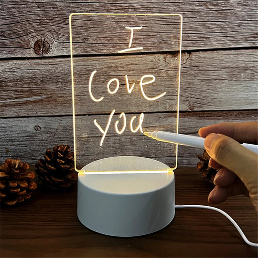 Luminous Night Light Erasable White Board