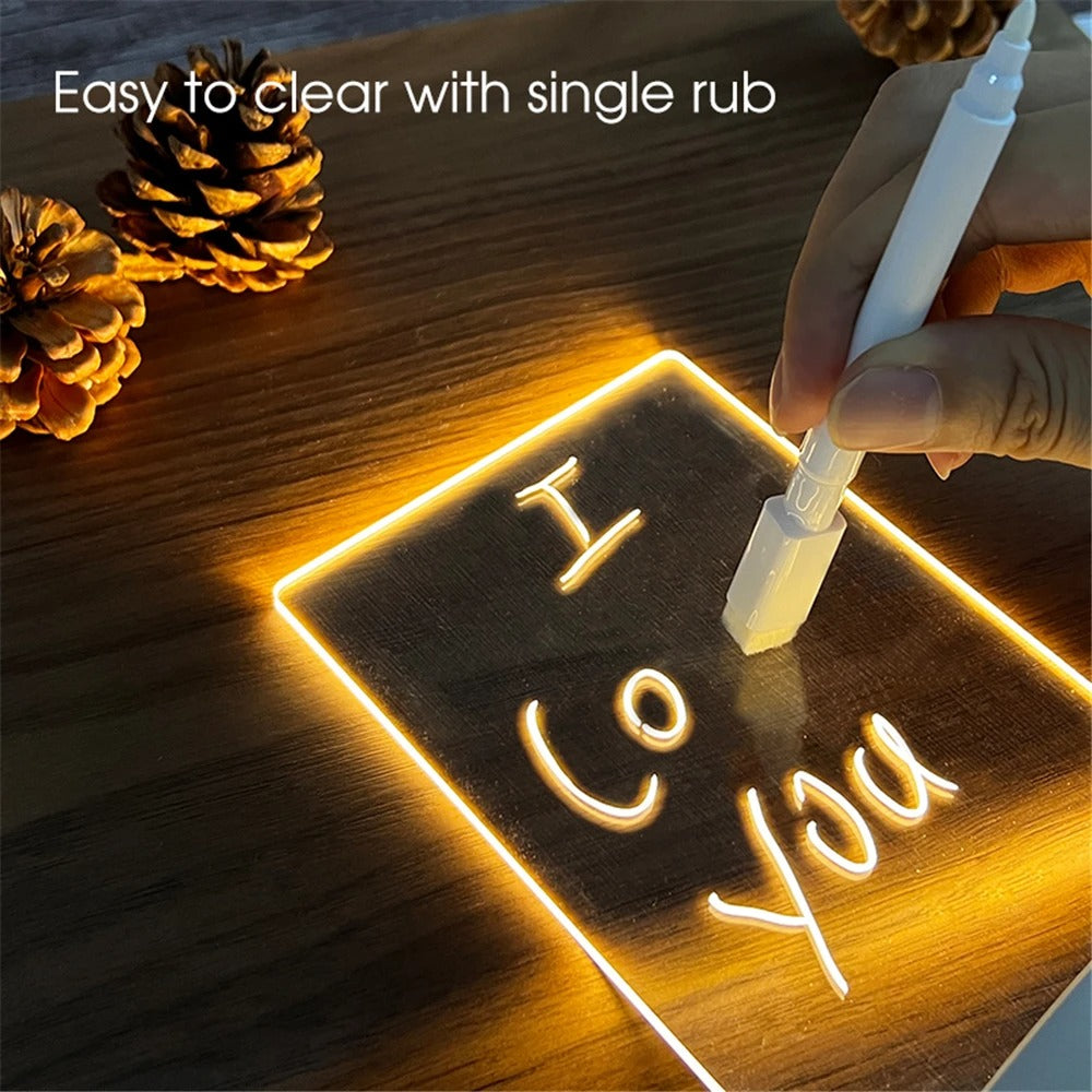 Luminous Night Light Erasable White Board