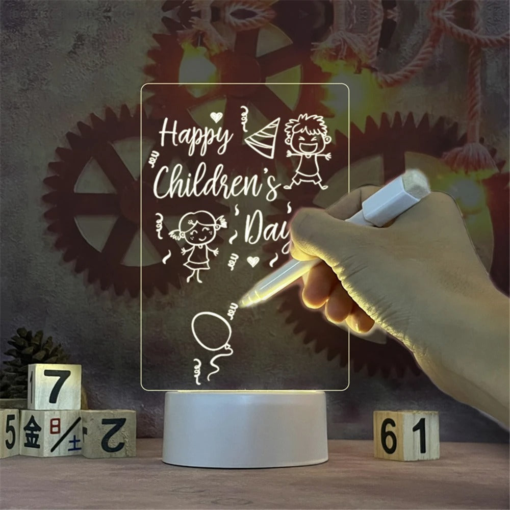 Luminous Night Light Erasable White Board