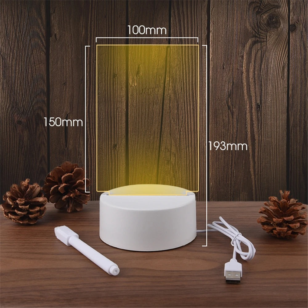 Luminous Night Light Erasable White Board